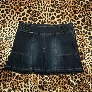 Vintage Y2K U.S. Polo Assn. Dark Wash Denim Skirt